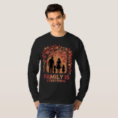 Familie is alles: herfstsilhouet T-shirt (Voorkant volledig)
