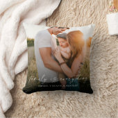 Familie Is Alles Moderne Elegante Foto Afbeelding Kussen (Deken)