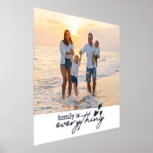 Familie is alles moderne fotografie folie afdrukken (Laagn)
