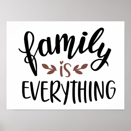 familie is alles  poster (Voorkant)