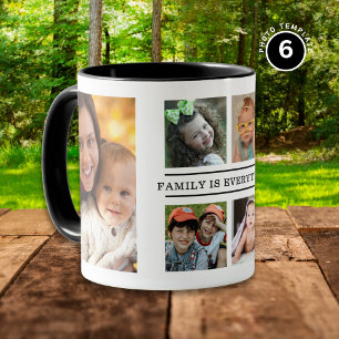 Familie is alles Quote 6 Foto zwart-wit Mok