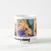 Familie is alles schattige fotocollage koffiemok (Center)