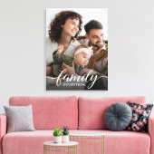 Familie is alles script aangepaste foto canvas afdruk (Insitu (Woonkamer))