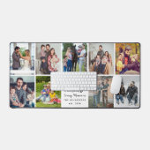 Familie is Alles Script Aangepaste Fotocollage Bureaumat (Keyboard & Muis)