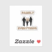 Familie is alles sticker (Vel)
