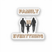 Familie is alles sticker (Voorkant)