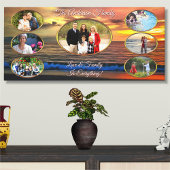 Familie is alles Sunset 1577 Canvas Kunstdruk Afdruk