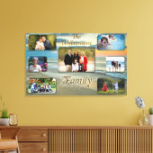 Familie is Alles Sunset Collage 0735 Art Canvas Afdruk (Insitu (Woonkamer))