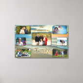 Familie is Alles Sunset Collage 0735 Art Canvas Afdruk (Voorkant)
