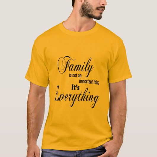 Familie is alles t-shirt (Voorkant)