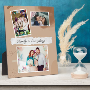 Familie is alles tafelblad plaque 8x10 fotoplaat