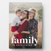 Familie is alles verticale foto fotoplaat (voorkant)