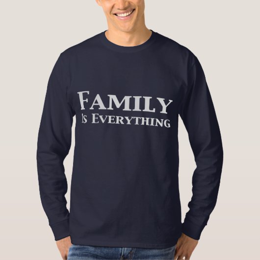 Familie is alles wat cadeautjes geeft t-shirt (Voorkant)