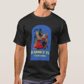 Familie is alles wat een homet satan 666 Gothic sa T-shirt (Voorkant)
