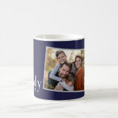 familie is alles wat een modern elegant fotocadeau koffiemok (Center)