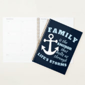 Familie is de anker die ons door het leven houdt planner (Display)