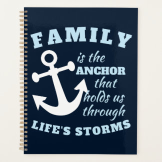 Familie is de anker die ons door het leven houdt planner