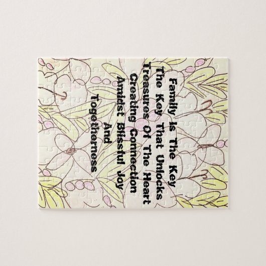 Familie is de sleutel legpuzzel (Horizontaal)