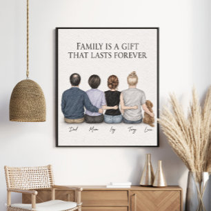 Familie Is Een Geschenk Dat Voor Altijd Blijft G Poster