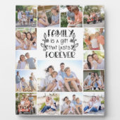 Familie is een Gift 15 Foto Collage Fotoplaat (Voorkant)