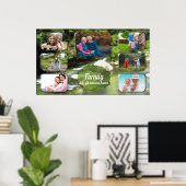 Familie is een Gift Collage River 0365 Art Print (Thuiskantoor)
