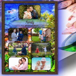 Familie is een Gift Photo Collage 0819 Art Print