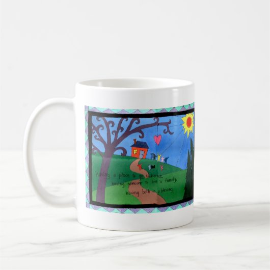 Familie is een Mok van de Zwerfmachine (Links)