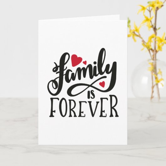 Familie is eeuwig kaart (Gele Bloem)