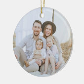 Familie is het beste deel van kerstversiering keramisch ornament (Links)