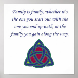 Familie is het Familie - Citaat van de Familie Poster