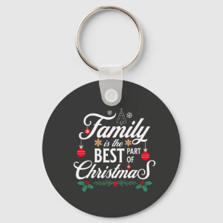 Familie is het leukste aan Kerstmis Sleutelhanger