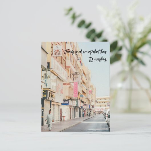 Familie is niet belangrijk. Het is alles. Briefkaart (Staand voorkant)