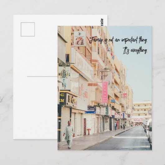 Familie is niet belangrijk. Het is alles. Briefkaart (Voorkant / Achterkant)