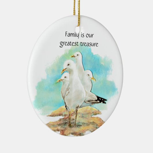 Familie is onze grootste schat - zeemijlen keramisch ornament (Rechts)