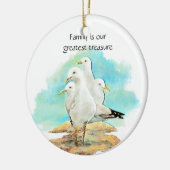 Familie is onze grootste schat - zeemijlen keramisch ornament (Links)