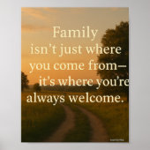Familie is thuis poster