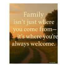 Familie is thuis