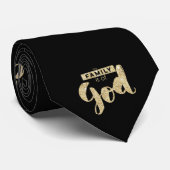 familie is van God, Christelijk, God, Jezus, geloo Stropdas (Opgerold)