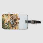 Familie is voor altijd aangepaste foto bagagelabel (Voorkant (horizontaal))