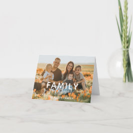 Familie Is Voor Altijd Bedankkaart