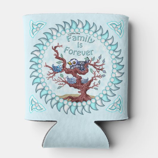 Familie is voor altijd blikjeskoeler (Achterkant)