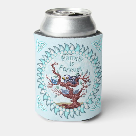 Familie is voor altijd blikjeskoeler (Blikje Achterkant)