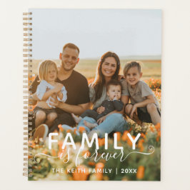 Familie Is Voor Altijd Calligraphy Foto Achtergron Planner