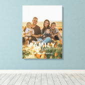 Familie Is Voor Altijd Foto Eenvoudig Modern Aande Canvas Afdruk (Insitu (Houten vloer))