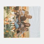 Familie is voor altijd Keepsake Fleece Fotodeken (Voorkant (Horizontaal))