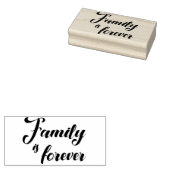 Familie is voor altijd rubberstempel (Gestempeld)