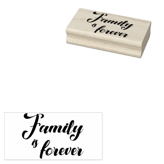 Familie is voor altijd rubberstempel (Gestempeld)