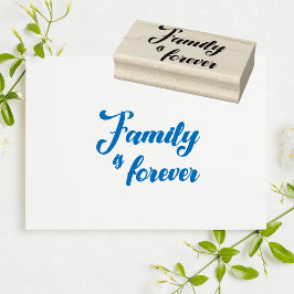 Familie is voor altijd rubberstempel
