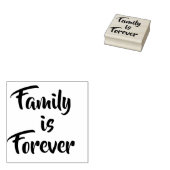 Familie is voor altijd rubberstempel, het maken va rubberstempel (Gestempeld)