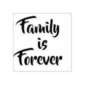 Familie is voor altijd rubberstempel, het maken va rubberstempel (Afrduk)